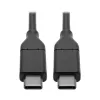 Eaton Tripp Lite Series USB-C Cable (M/M) - USB 2.0, 5A (100W) Rated, 6 ft. (1.83 m) - USB Cable - 24 pin USB-C (M) to 24 pin USB-C (M) - USB 2.0 - 20 V - 5 A - 1.83 m - Moulded - 