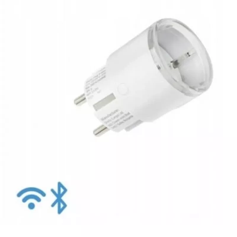 Smart plug Shelly Plug S Gen3 — Wi‑Fi smart socket with energy monitoring, Type F, 110–230 V, 2500 W, white