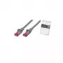 Networking Cable ShiverPeaks BS75711-A0.5 0.5m Cat6a S/FTP Grey