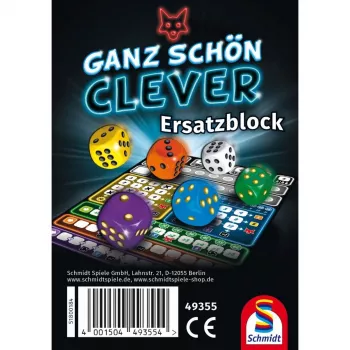 Board game replacement score pad G3 That's Pretty Clever! (Travel edition) for ages 8+