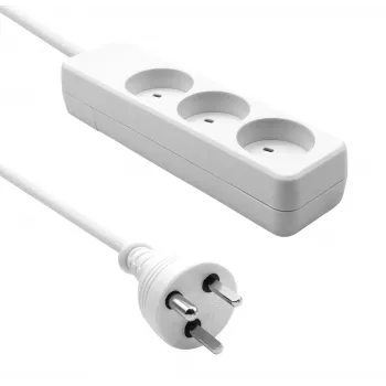 Power strip ProXtend KIT3-KIT04W 3-way with surge protection
