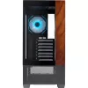 Cooler Master Elite 690 PC-Enclosure, Midi-Tower, ATX, Tempered Glass - 4x ARGB-Fan, Wood, black
