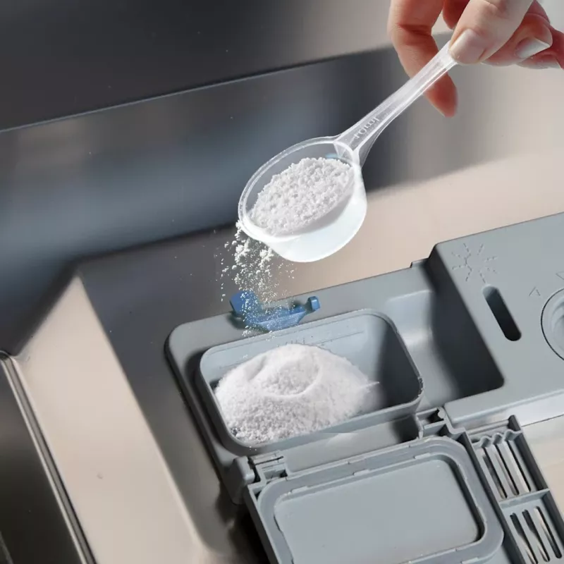 Dishwasher cleaning powder FRISCHER FR00122_1000, 1 kg, for automatic dishwashers, plastic jar