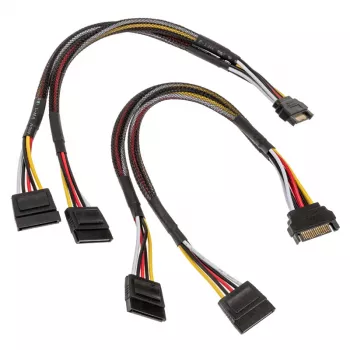 Akasa SATA power Y-cable - 30cm 2-Pack - Cable - Digital/Data