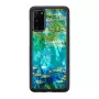 Protective phone case iKins for Samsung Galaxy S20 — Black Water Lilies design