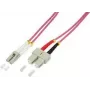 Logilink - Patch-Cable - LC Multi-Mode (M) to SC multi-mode (M) - 3 m - Fibre Optic - 50/125 micrometre - OM4 - Halogen-Free - heather violet (FP4LS03)