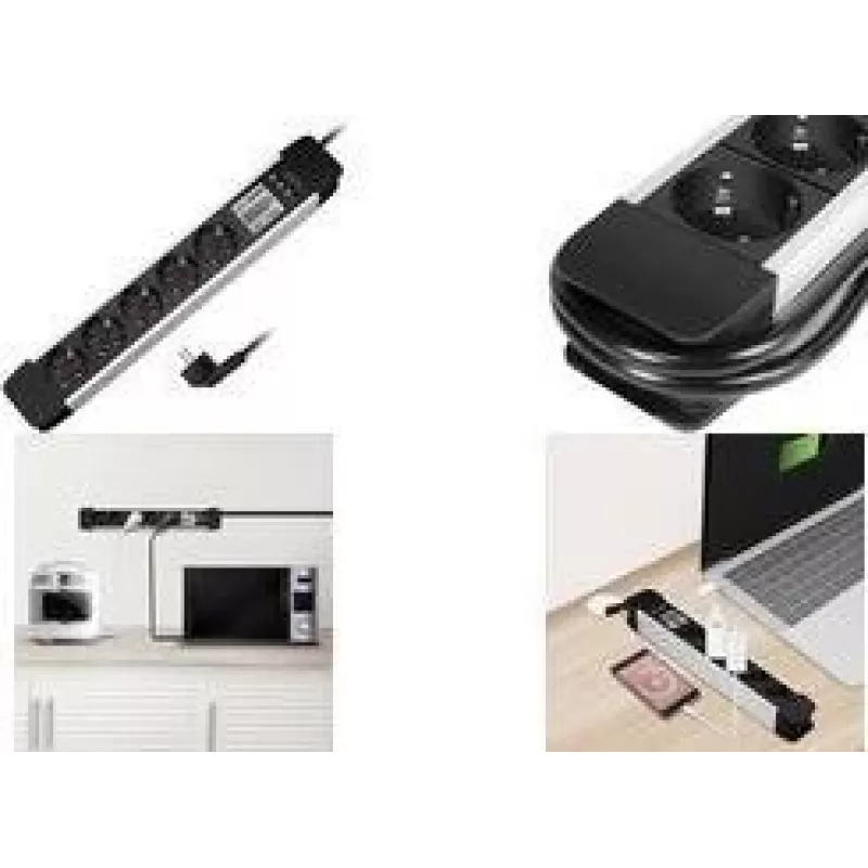 Power Strip LOGILINK LPS286 with 5 Outlets and LCD Energy Consumption Display