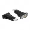 Serial Cable DeLOCK 66286 USB Type-A DB-9 Black 0.8 m