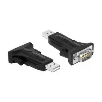 Serial Cable DeLOCK 66286 USB Type-A DB-9 Black 0.8 m