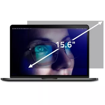 Privacy filter for laptop QOLTEC 51052 — 15.6 inch (39.6 cm), 16:9, transparent, 345.4×194.3 mm