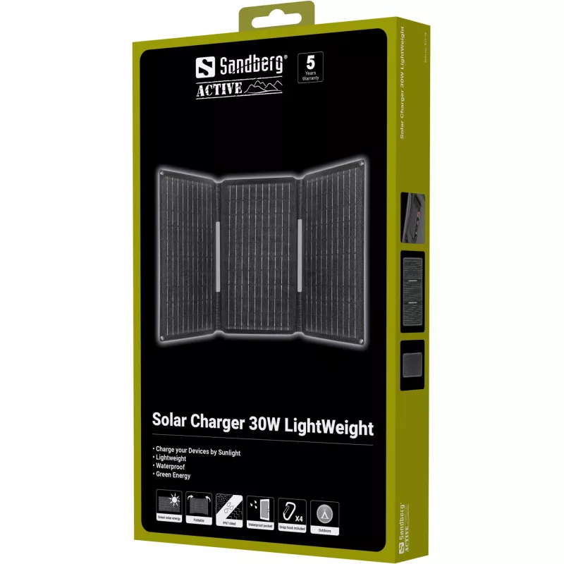 Solar charger SANDBERG 421-19 30W lightweight portable panel