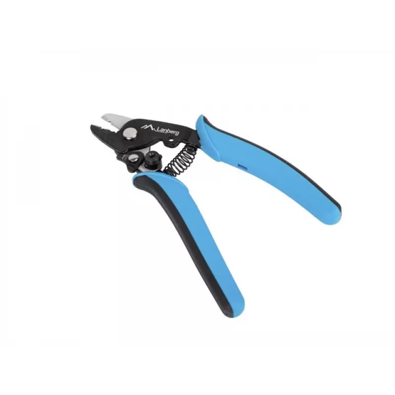 Cable stripper LANBERG NT-0105 — handheld wire stripper, weight 115 g, colours Black/Blue