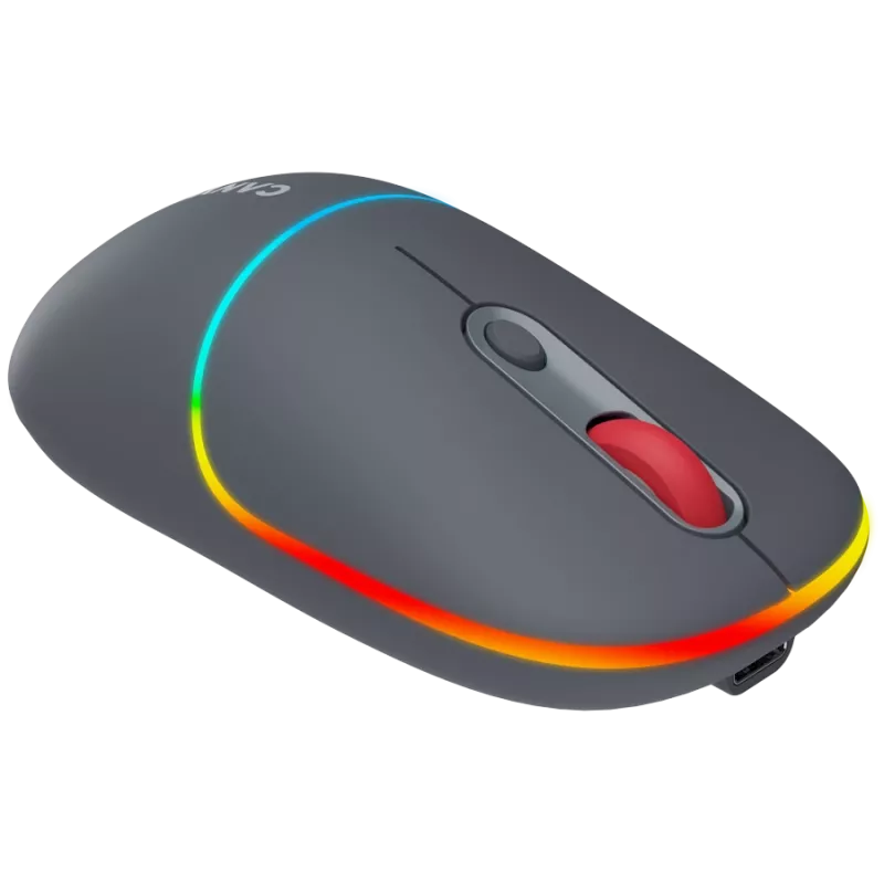 Canyon MW-22 2in1 RGB wireless mouse - Grey - Bluetooth/RF - 1.600 dpi - rechargeable