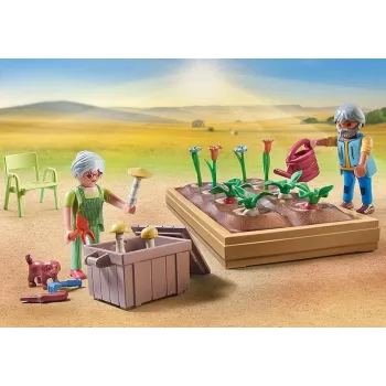 Playmobil 71443 Country: Vegetable Garden with Grandparents