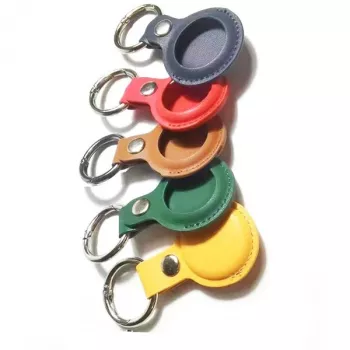 4smarts Set - Case for Airtag - Metal, polyurethane-Faux Leather