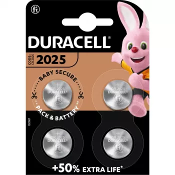 Duracell rechargeable battery CR2025 NiMH 3 V, pack of 4