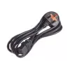 APC AP9895 Power Cord, 16A 200-240V, C19 to UK Plug BS 1363A, 2.44 m, Black