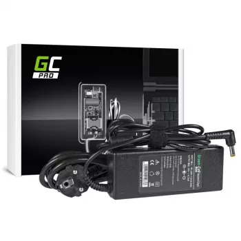 Laptop Power Adapter Green Cell AD02P 90W 19V 4.74A AC-to-DC Indoor Black