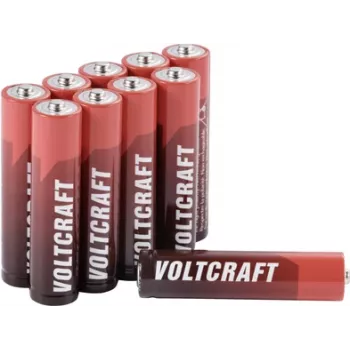 VOLTCRAFT Industrial LR03 Micro (AAA)-Battery Alkali-Mangan 1350 mAh 1.5 V 10 pc(s) (VC-14066390)