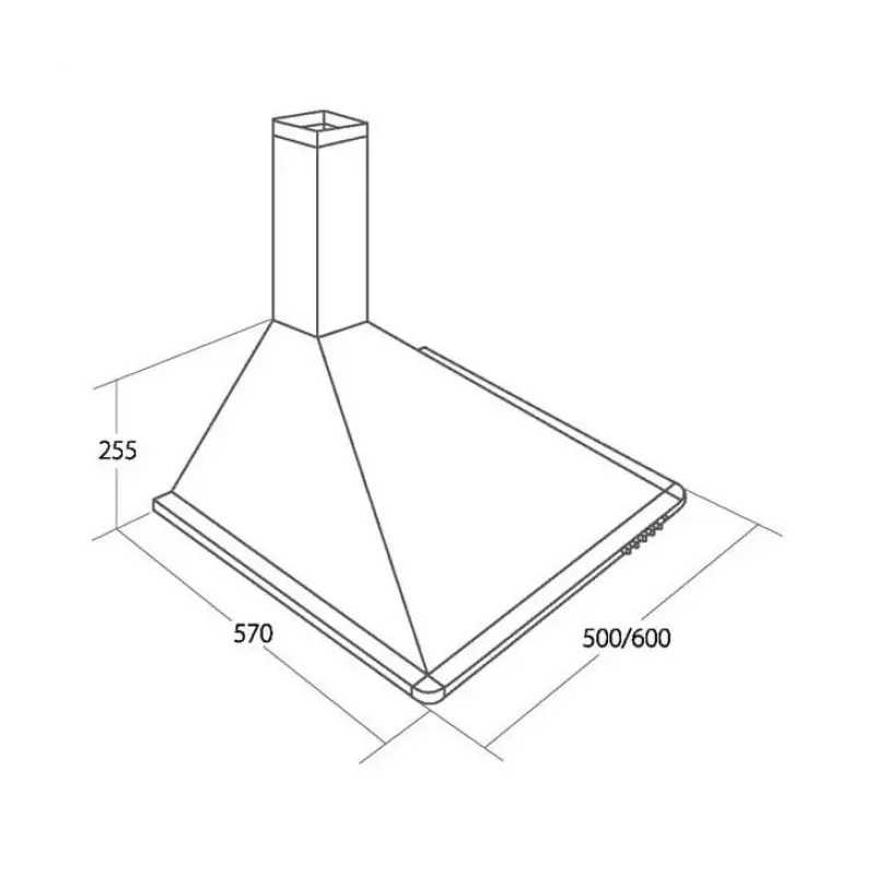 Cooker hood Akpo WK-5 Elegant Turbo 60 Stainless Steel