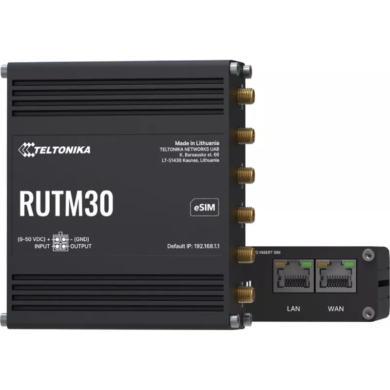 5G cellular router TELTONIKA RUTM30 — mobile and fixed installations with Wi‑Fi