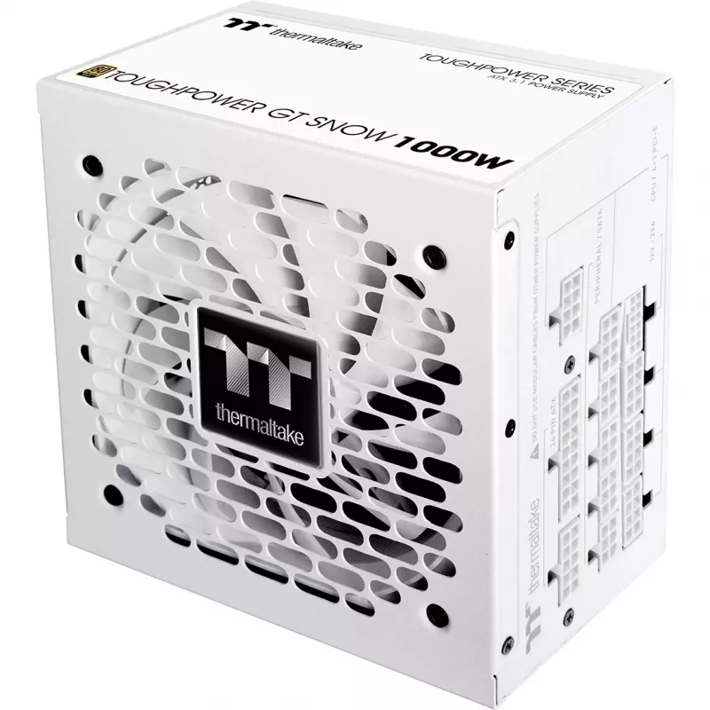 Power supply PSU THERMALTAKE Toughpower GT Snow 1000W ATX 24-pin, 80 PLUS Gold, white, 120mm fan