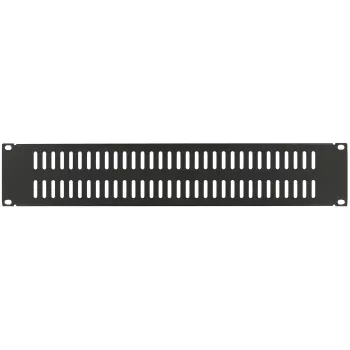 Blank panel LOGON RAB205BL 2U Black 19 inch