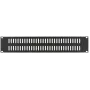 Blank panel LOGON RAB205BL 2U Black 19 inch