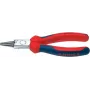 22 05 140, Needle nose pliers, chrome vanadium steel, plastic, blue, red, 14 cm, 127 g
