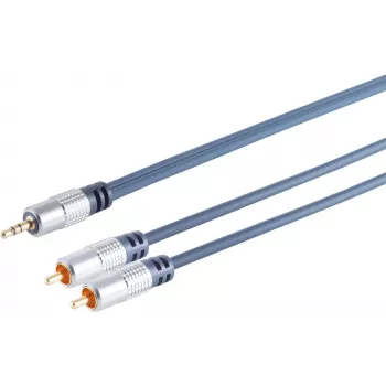 Audio cable ShiverPeaks 30832-MHQ — 2x RCA (stereo) to 3.5 mm jack, 1.5 m