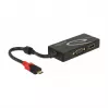 USB graphics adapter DeLOCK 87730 3840 x 2160 pixels Black