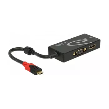 USB graphics adapter DeLOCK 87730 3840 x 2160 pixels Black