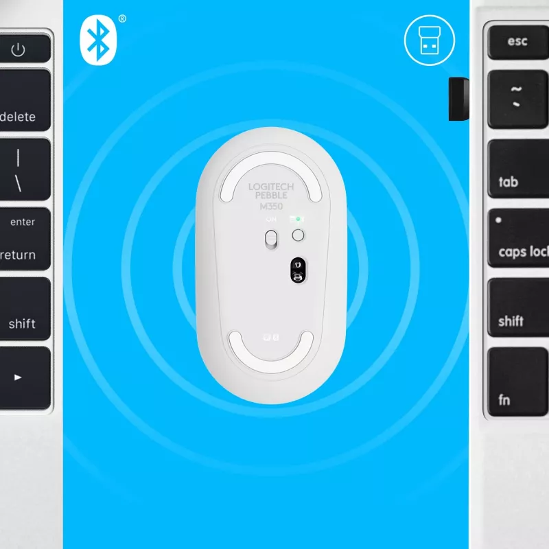 Mouse USB Optical Wrl M350/WHITE 910-005716 Logitech