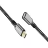 USB 3.2 Gen2 Type-C to USB-C/F, PD, 1m