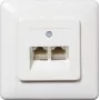 Telephone connection box ShiverPeaks 74240 8/8 surface-mounted for 2 subscriber lines
