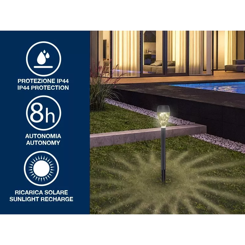 Outdoor solar lights set Beper P207ILO050 — 5 waterproof lights for garden and pathway