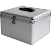 MEDIARANGE BOX76 - Enclosurebox - 300 Disks - Silver - Fleece - Plastic - Wood - 120 mm - Aluminium