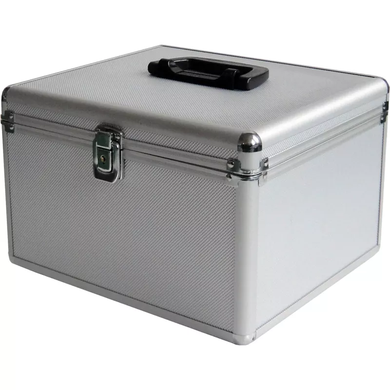 MEDIARANGE BOX76 - Enclosurebox - 300 Disks - Silver - Fleece - Plastic - Wood - 120 mm - Aluminium