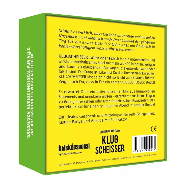 Klugscheisser - True or False Edition, Party Game