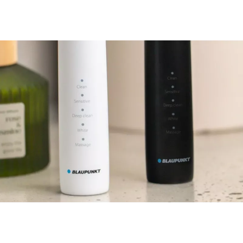 Electric toothbrush BLAUPUNKT DTS201BK — rechargeable sonic, black, 2-min timer, built-in 5V battery
