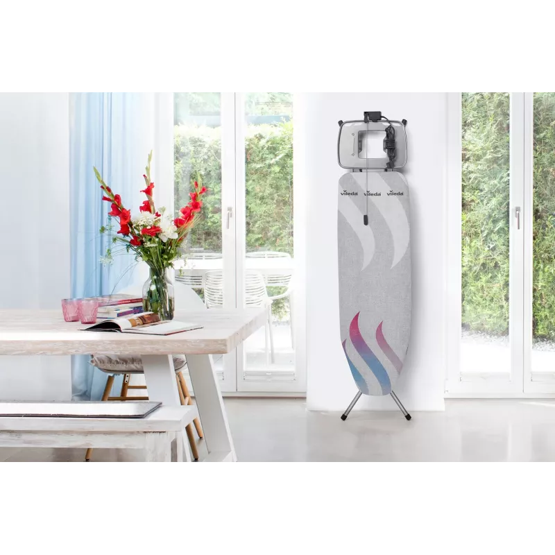 Ironing board top cover VILEDA Total Reflect Blue Grey White for 1300 x 450 mm boards