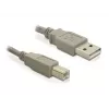 USB cable DeLOCK 82215 1.8 m USB A USB B Grey
