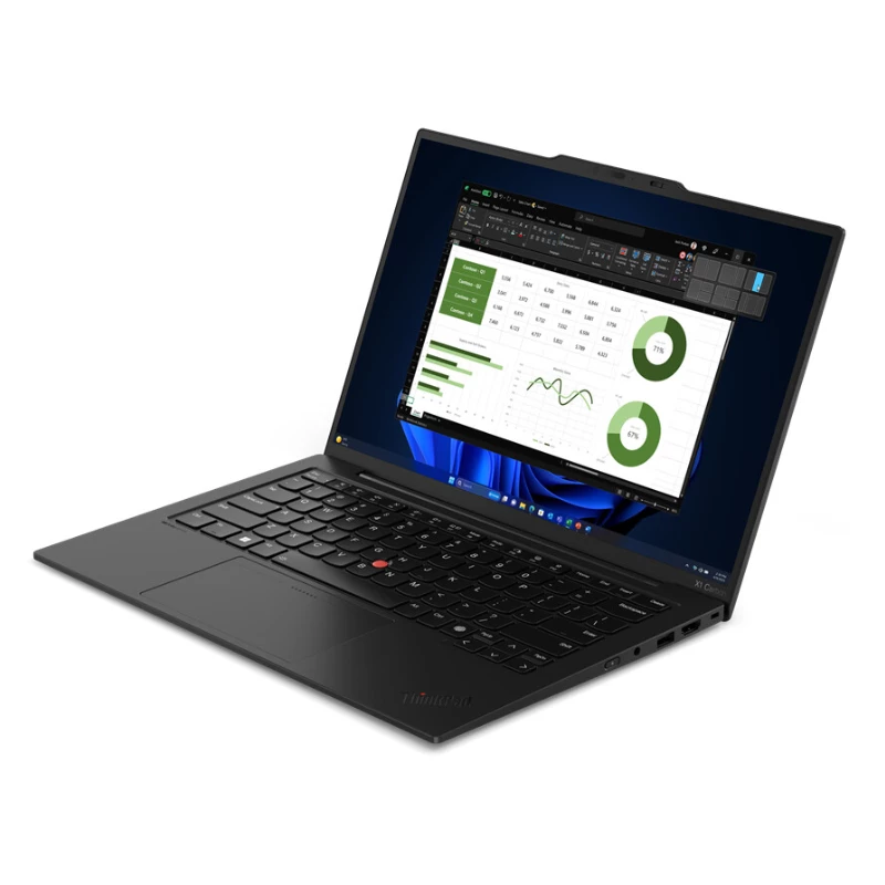 Lenovo ThinkPad X1 Carbon Gen 12 Core™ Ultra 7 155U 512GB SSD 32GB 14 WUXGA (1920x1200) IPS WIN11 Pro IR Webcam ECLIPSE BLACK Backlit Keyboard FP Reader 1 YW