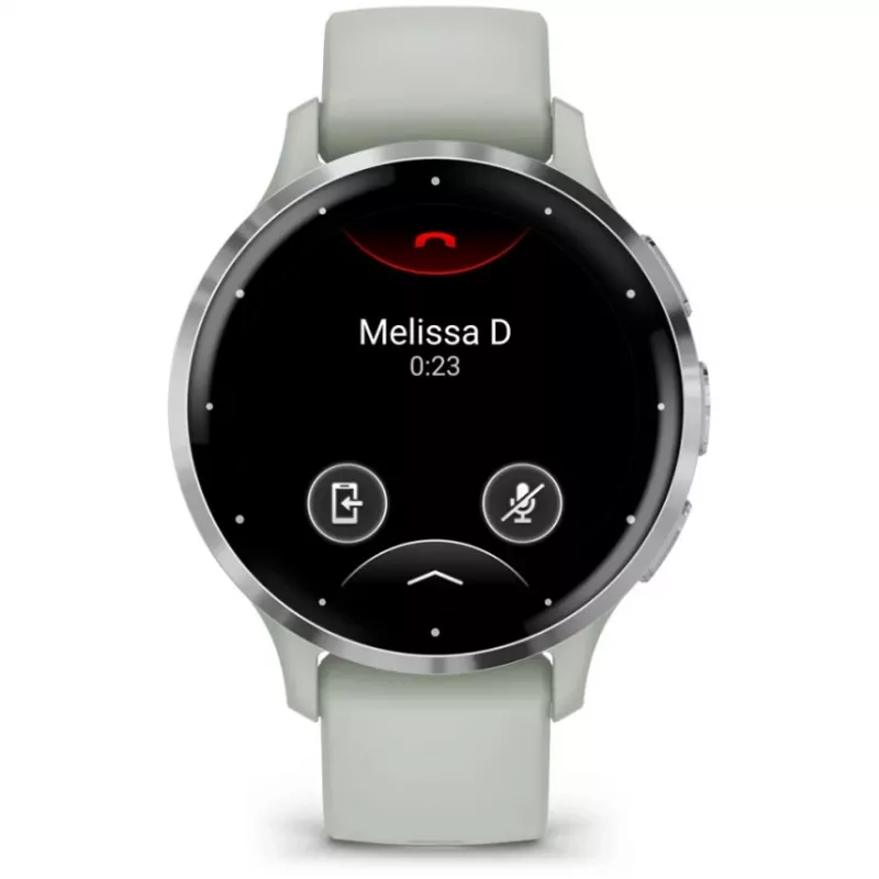 Garmin Venu 3S 3.05 cm (1.2) AMOLED 41 mm Digital 390 x 390 pixels Touchscreen Grey, Silver Wi-Fi GPS (satellite)