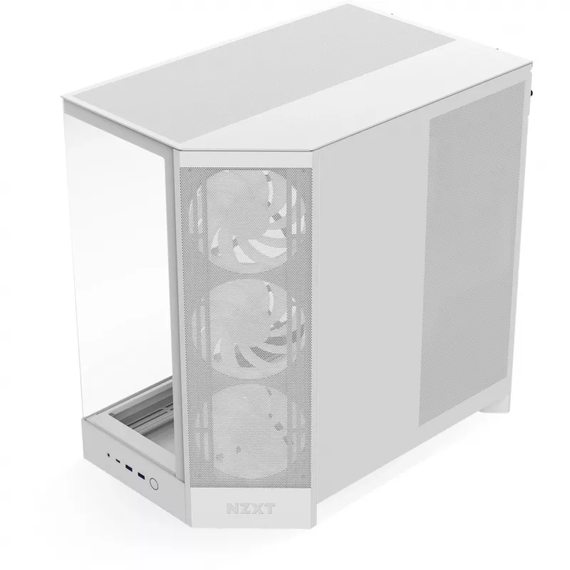 PC case NZXT H9 Flow RGB Midi Tower White