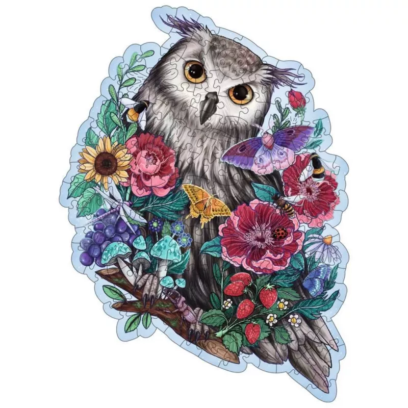 Wooden Puzzle mysterious owl (150 Pieces)