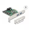 DeLOCK PCI Express x1 Card to 2 x USB 3.2 Gen 1 Type-A + 1 x internal 19 pin header