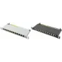 LogiLink - Patch Panel - rack-mountable - RJ-45 X 12 - Light Grey, RAL 7035 - 0.5U - 25.4 cm (10)