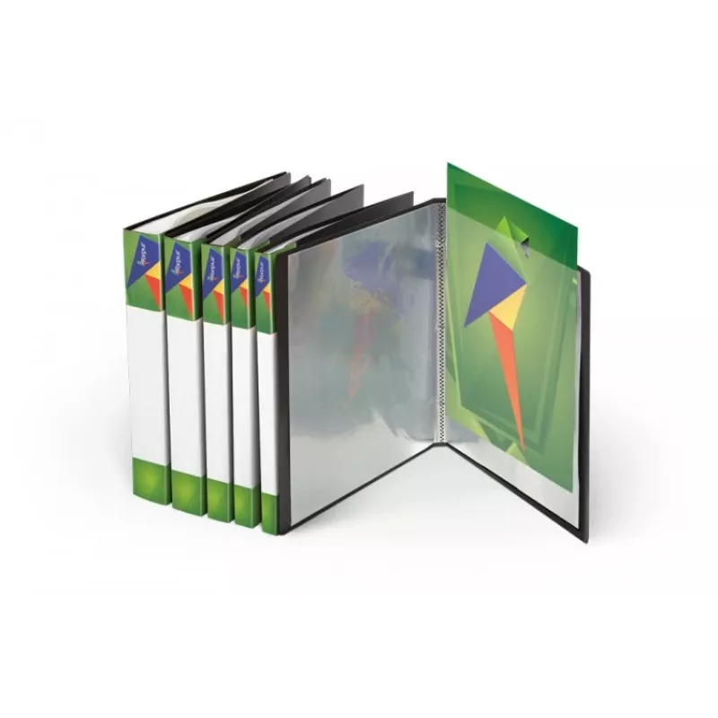 Folder with sleeves Forpus (20) A4, Black