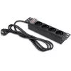 Qoltec Aluminum PDU for 10'' RACK | 1U | 16A | 4xFRENCH | 1.8m